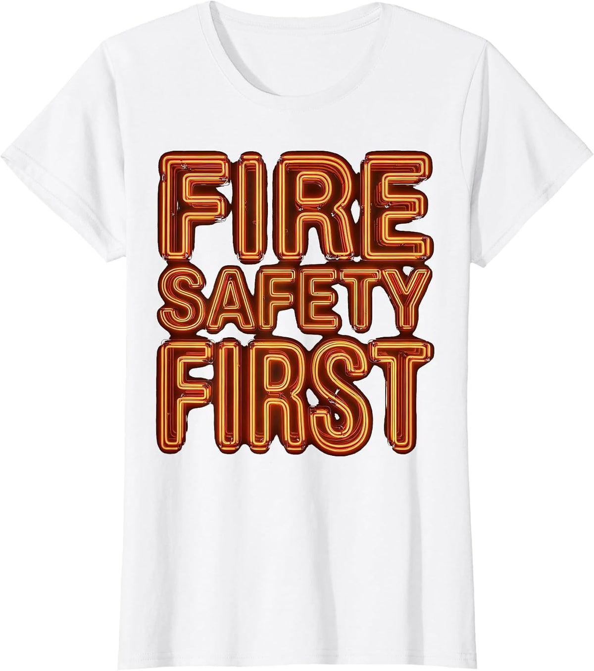 Fire Safety First Fire Resistant Men's Design T-Shirt - White
