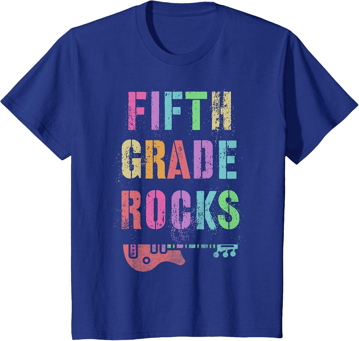 Fifth Grade Rocks Teacher Rockstar Team 5th Gr Ready to Rock T-Shirt - Royal Blue