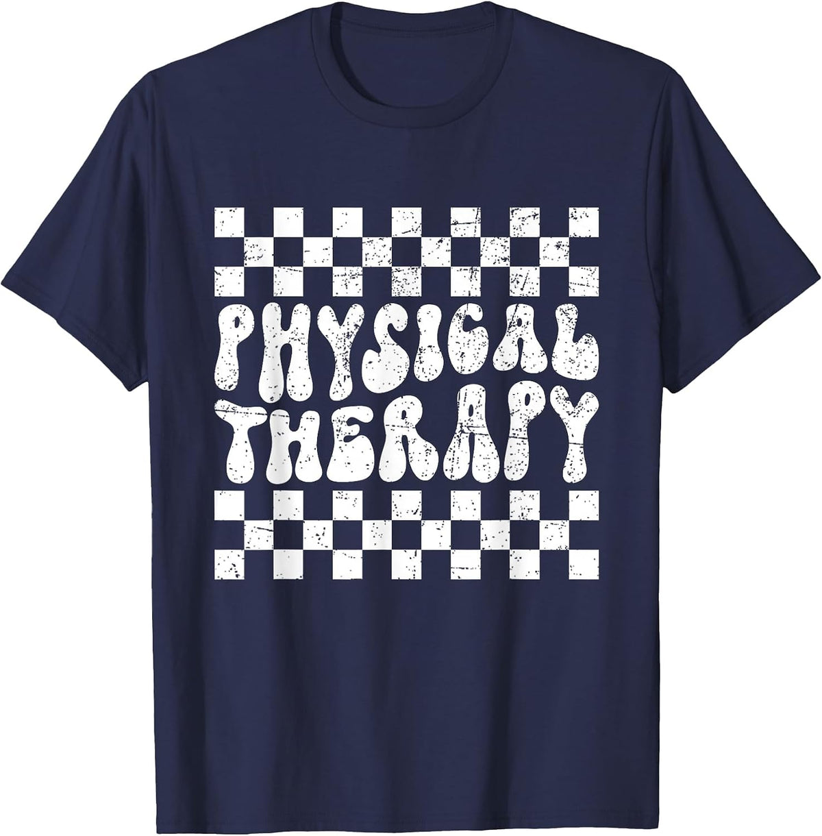 Physical Therapy PT Therapist Assistant Student T-Shirt - Navy Blue