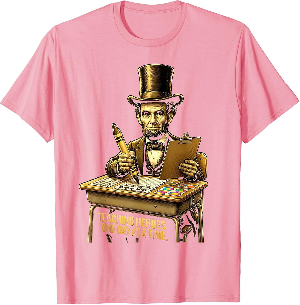 Sped Teacher Teaching Heroes One Day At A Time T-Shirt - Pink