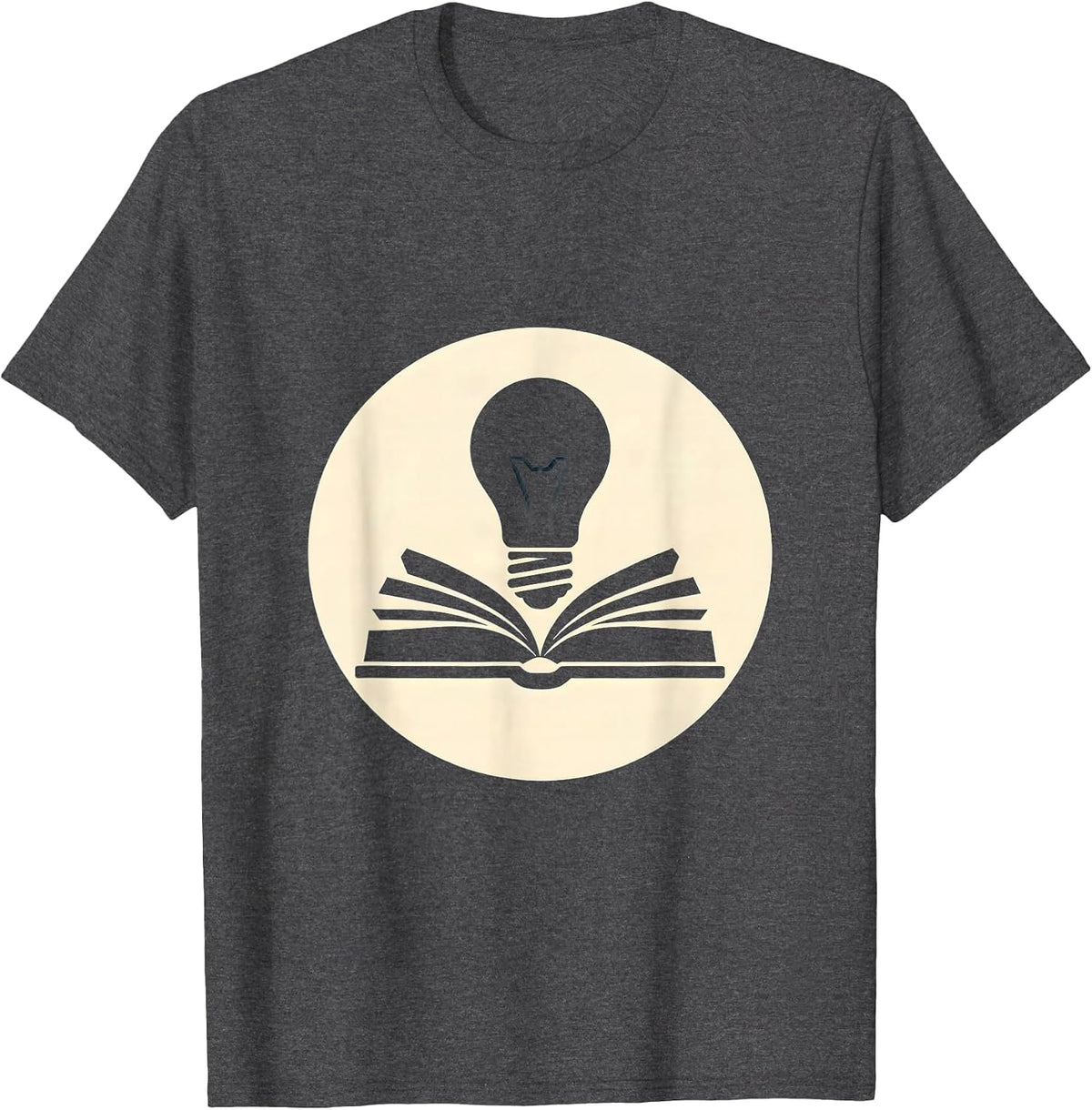 Men's Sped Teacher Illuminated Book Graphic T-Shirt - Dark Heather Grey