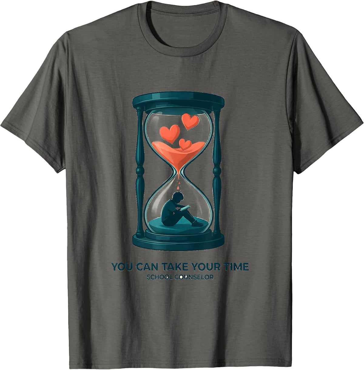 Men's You Can Take Your Time School Counselor T-Shirt - Asphalt Grey