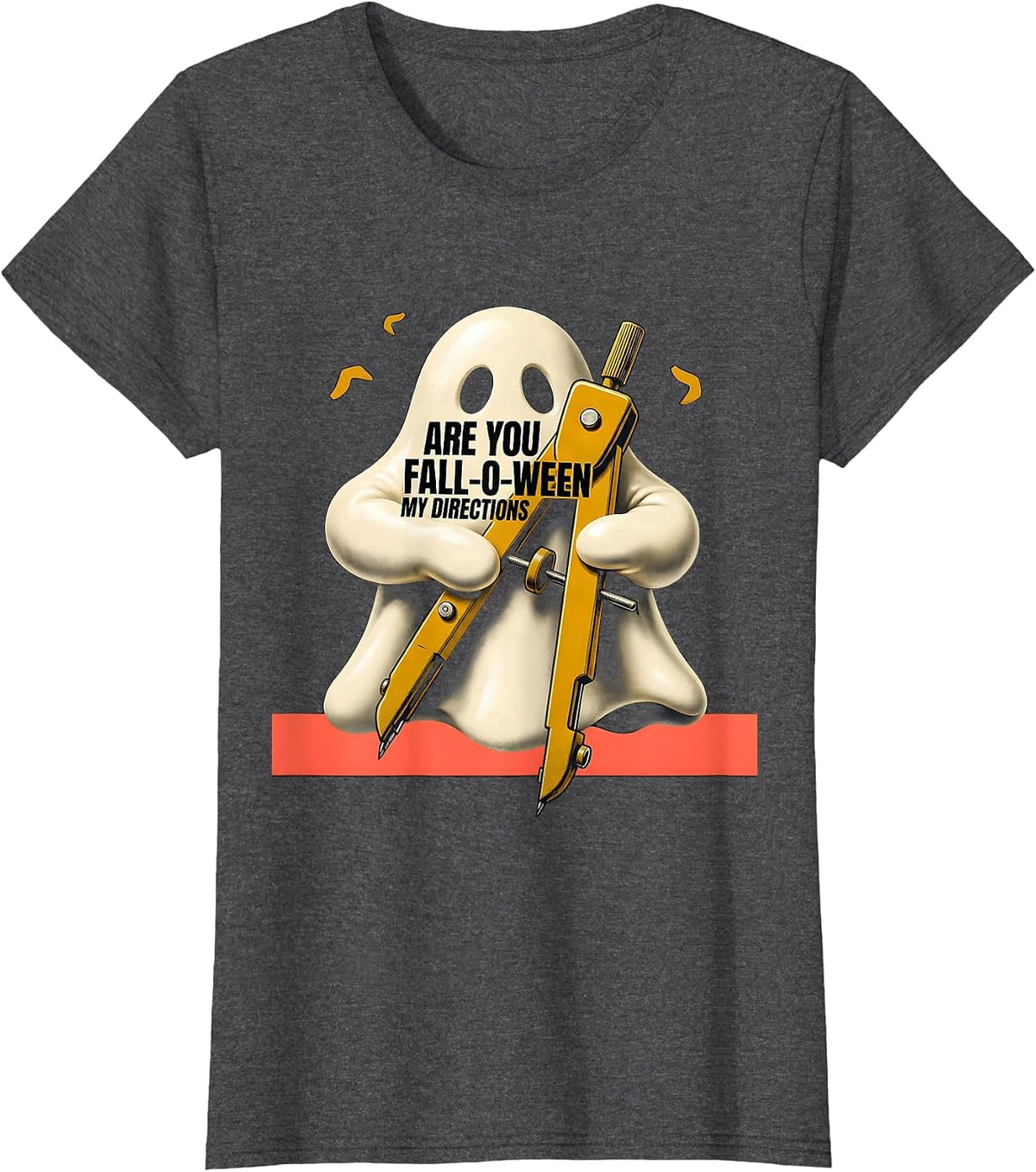 Women's Are You Fall-O-Ween My Directions Midcentury Modern T-Shirt - Dark Heather Grey