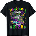 Mardi Gras Cruise Crew 2026 Trip New Orleans Family Matching T-Shirt, Men, Black, Small - As Pictured