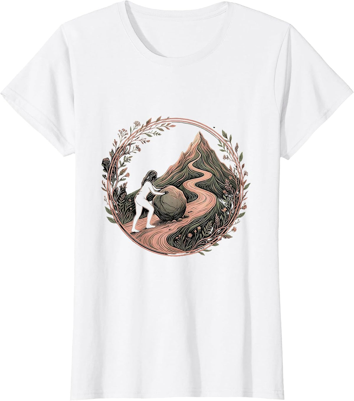 School Counselor Boulder Mountain Graphic T-Shirt - White