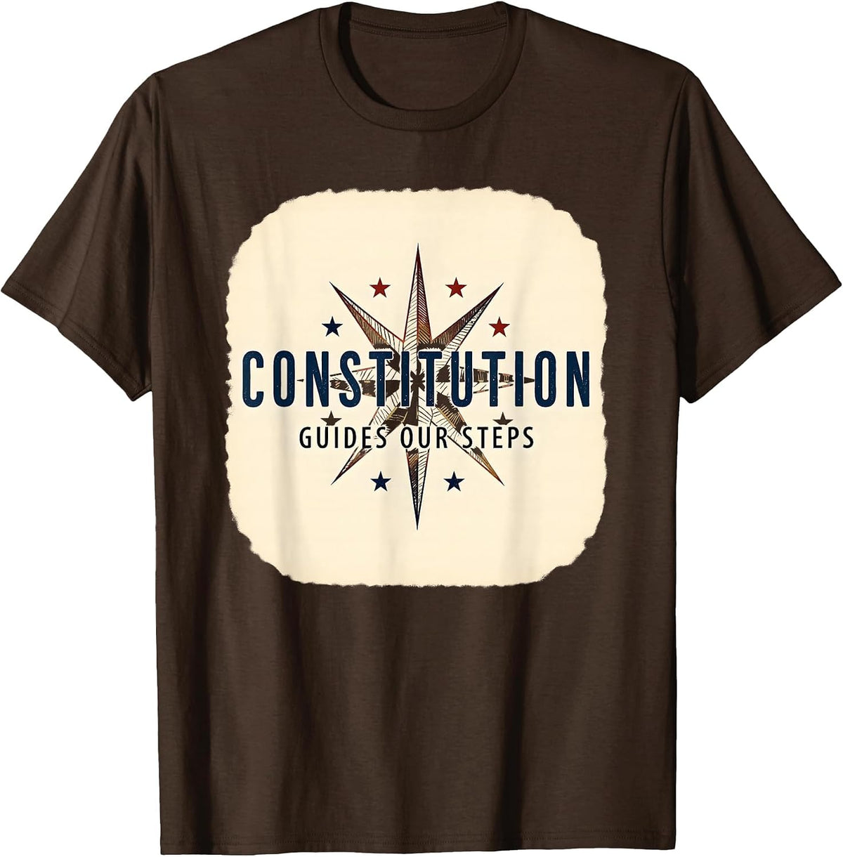 Constitution Guides Our Steps Inauguration Design T-Shirt - Brown