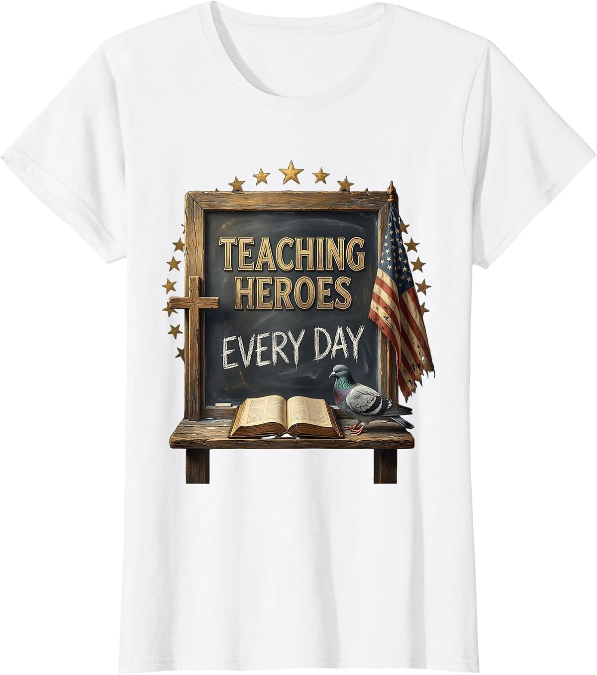 Teaching Heroes Every Day Special Education Design T-Shirt - White
