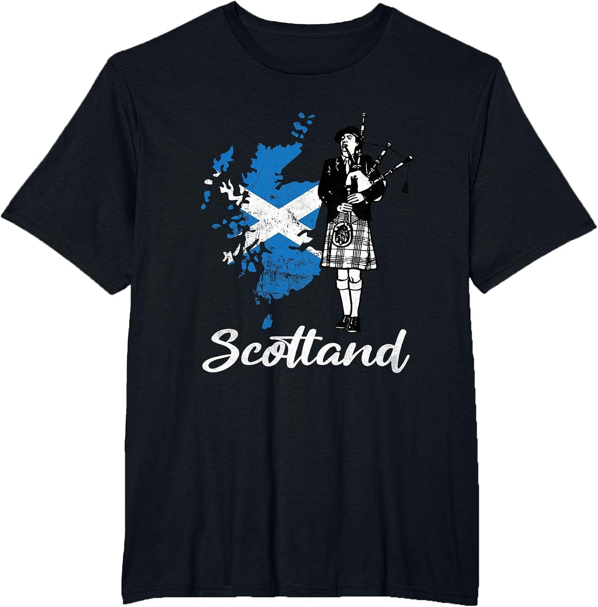 Scotland Bagpipe Scottish Bagpipe T-Shirt - Black