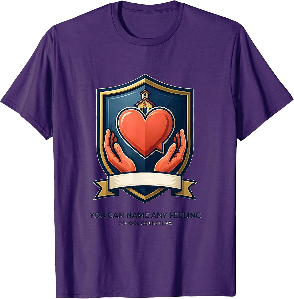 You Can Name Any Feeling School Counselor T-Shirt - Purple