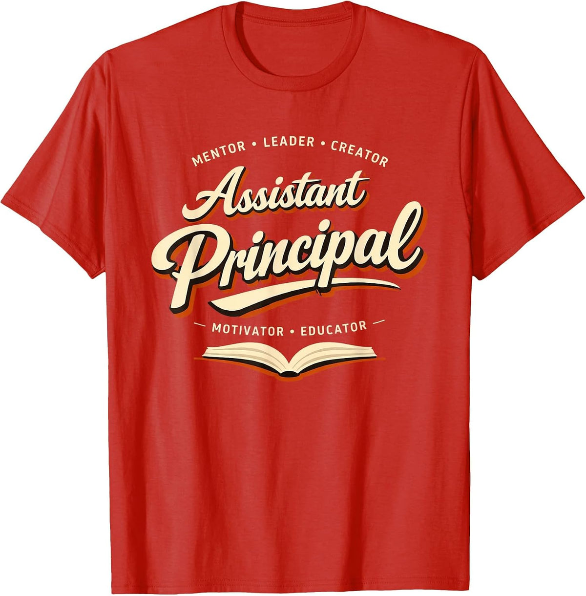 Groovy Assistant Principal Teacher Appreciation Week T-Shirt - Red