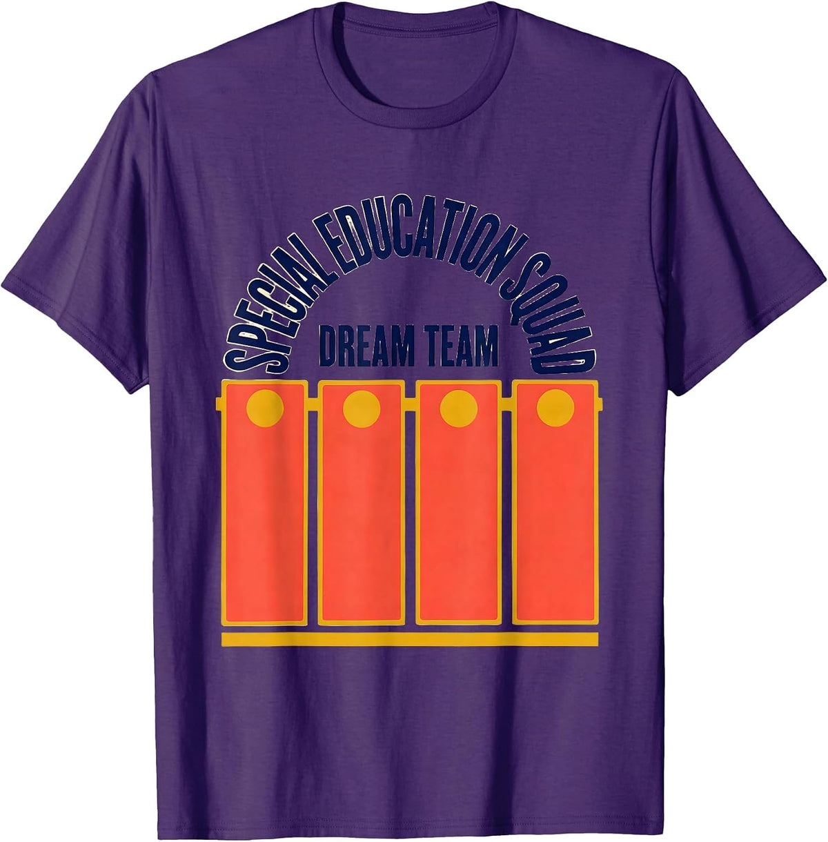 Men's Special Education Squad Dream Team Retro SPED Teacher T-Shirt - Purple
