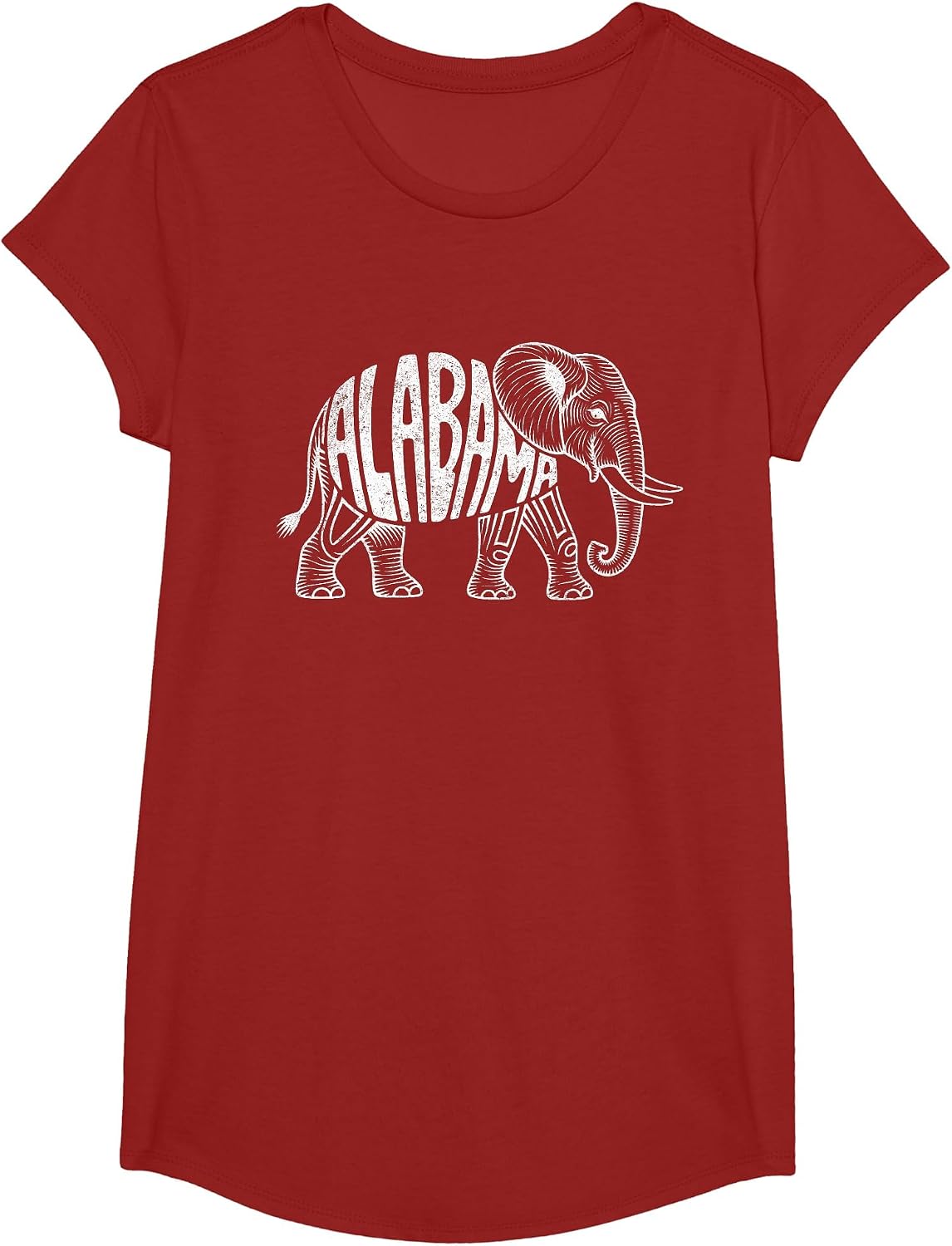 Alabama Retro Vintage T Shirts for Men and Women Classic Tees - Girls Cranberry Red