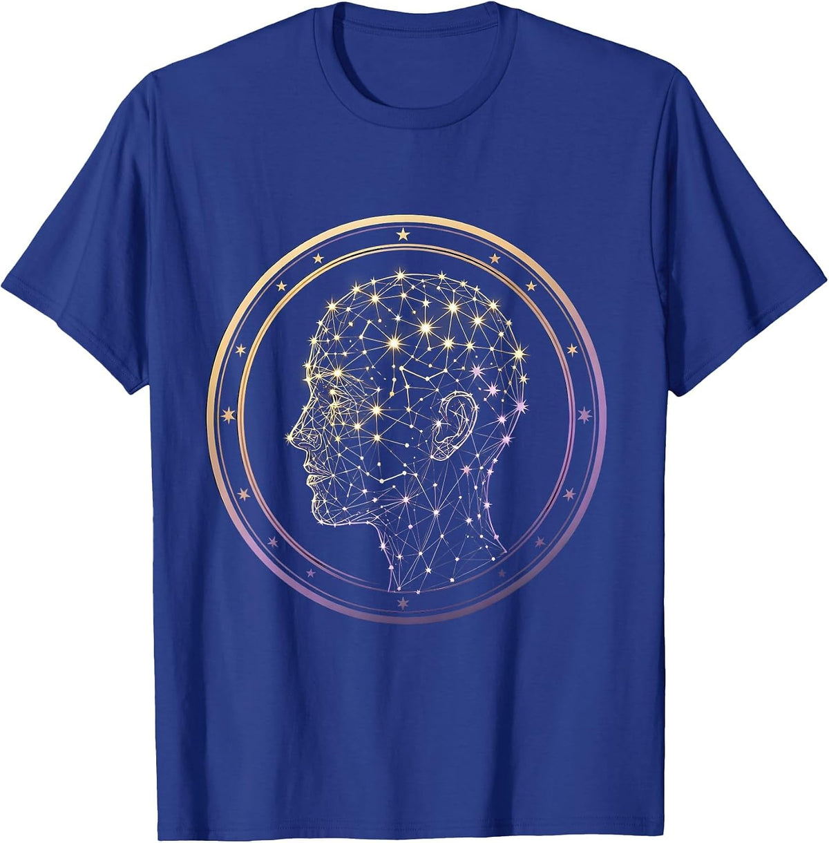 Men's Autism Awareness Constellation Profile Graphic T-Shirt - Royal Blue