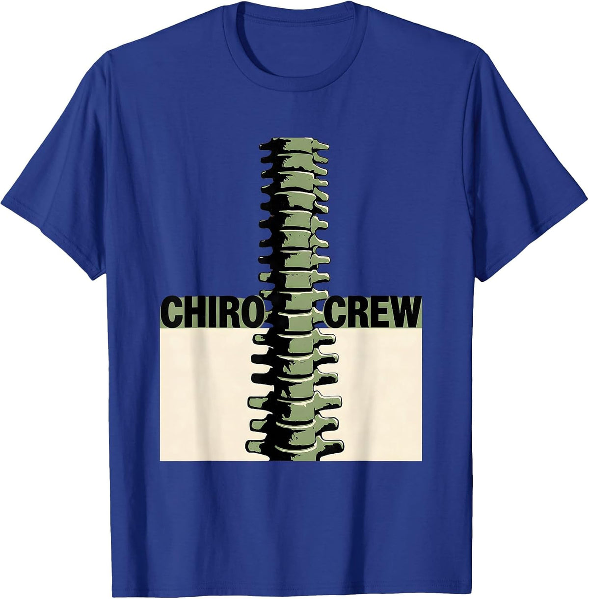 Chiro Crew Funny Chiropractor Chiropractic Student Office T-Shirt - Royal Blue