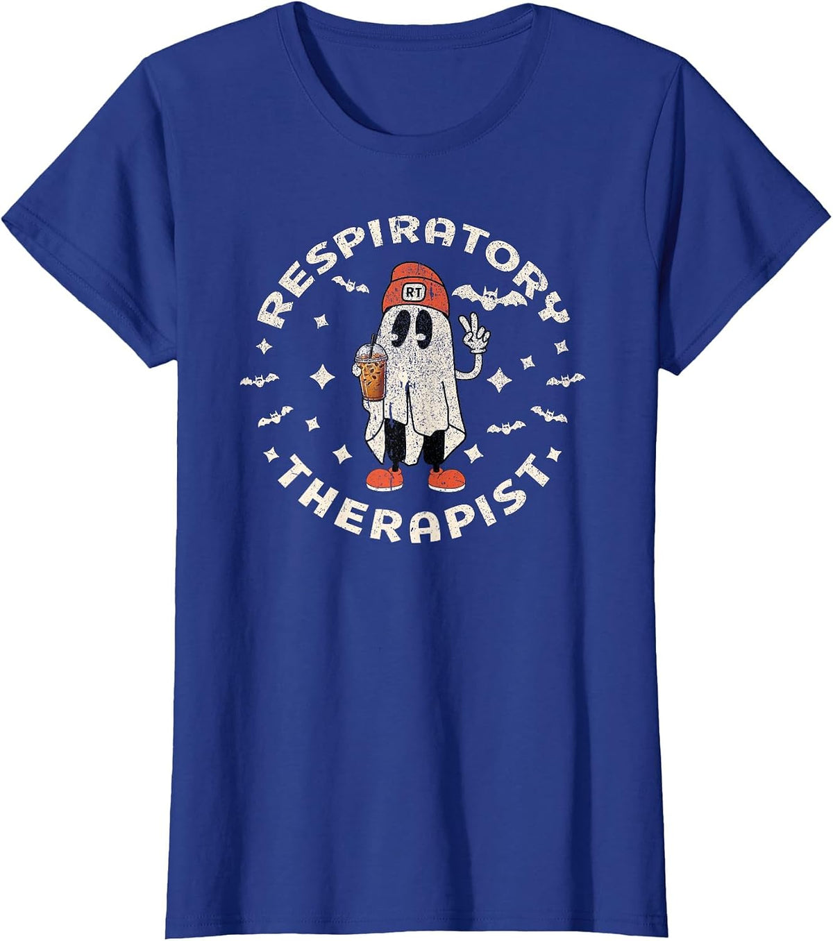 Halloween Respiratory Therapist RT Respiratory Therapy Fall T-Shirt - Royal Blue