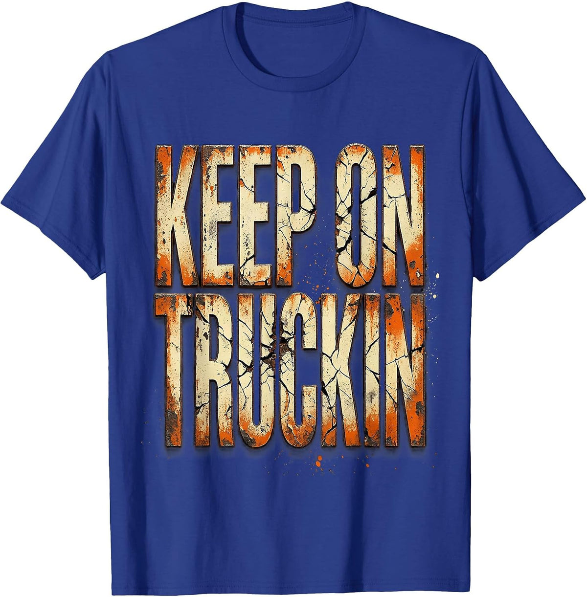 Men's Keep On Truckin Labor Day Mechanic Wrench Design T-Shirt - Royal Blue