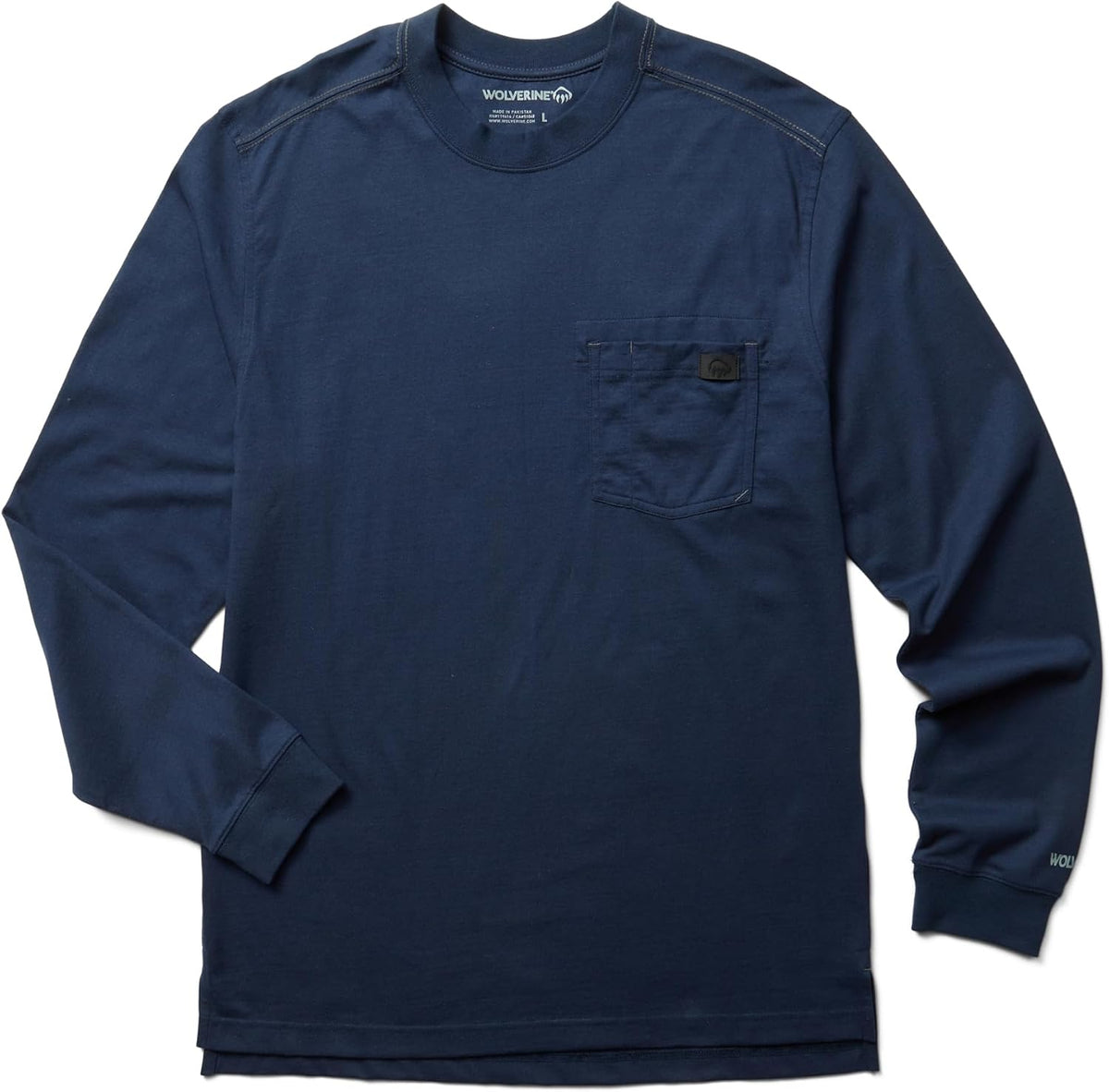 Wolverine Guardian Cotton Long Sleeve T-Shirt - Navy
