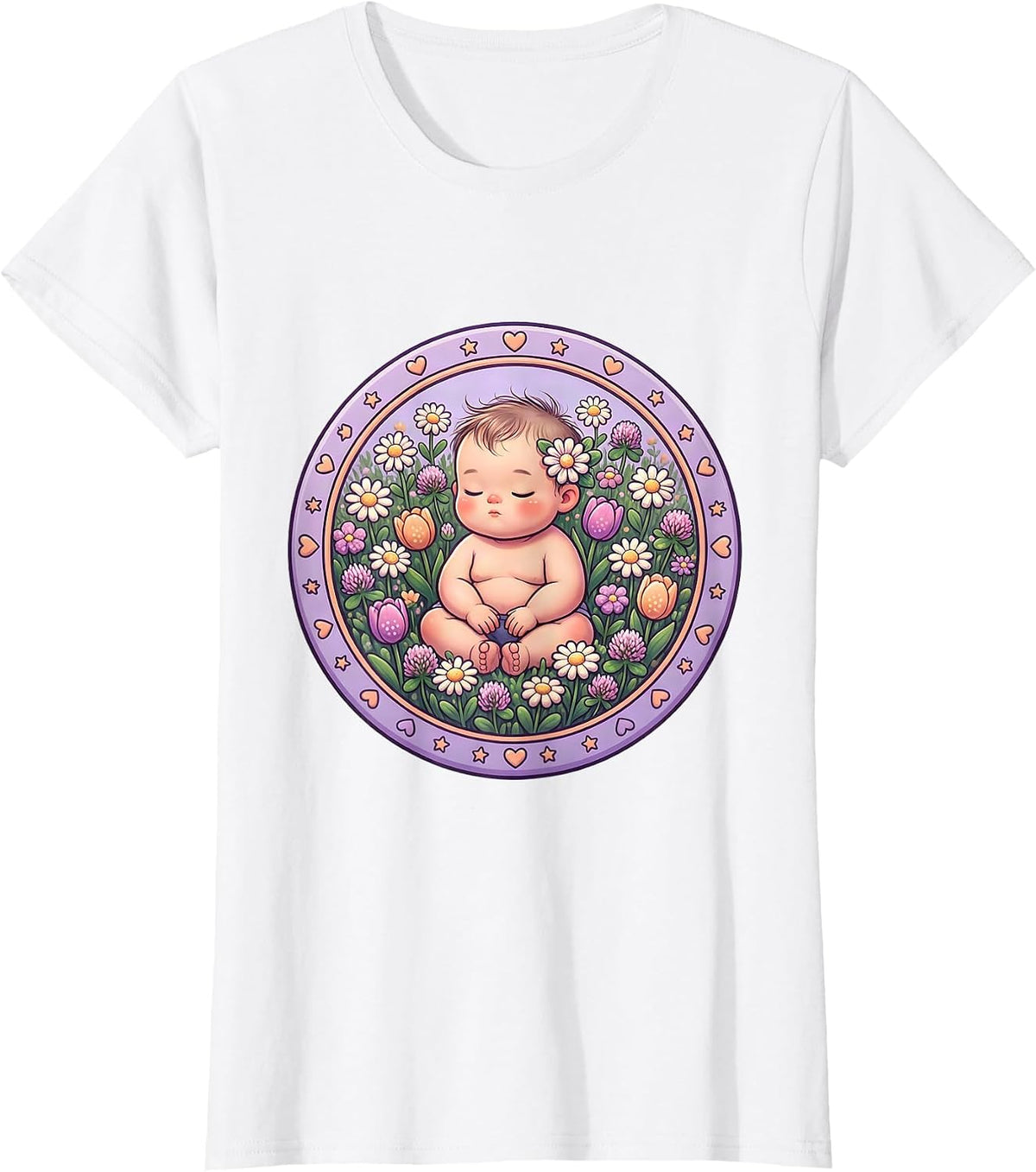 Autism Awareness Child in Wildflower Field Design T-Shirt - White