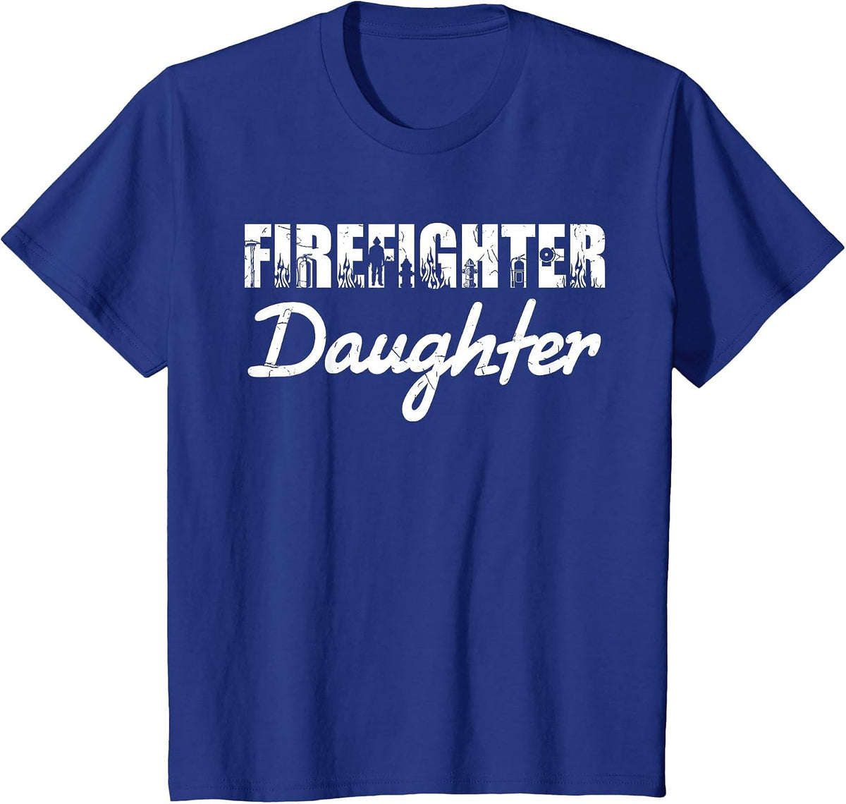 Fire Rescue Fireman Daughter Fireman T-Shirt - Royal Blue