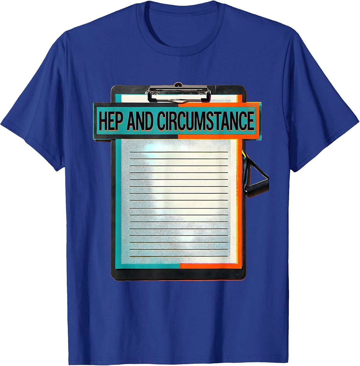 HEP And Circumstance Risograph Physical Therapist PT OT T-Shirt - Royal Blue