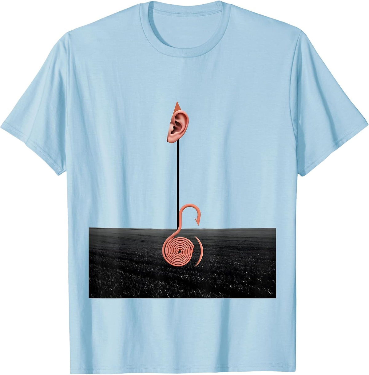 Men's Pig Lover Minimalist Halloween Costume Novelty T-Shirt - Baby Blue
