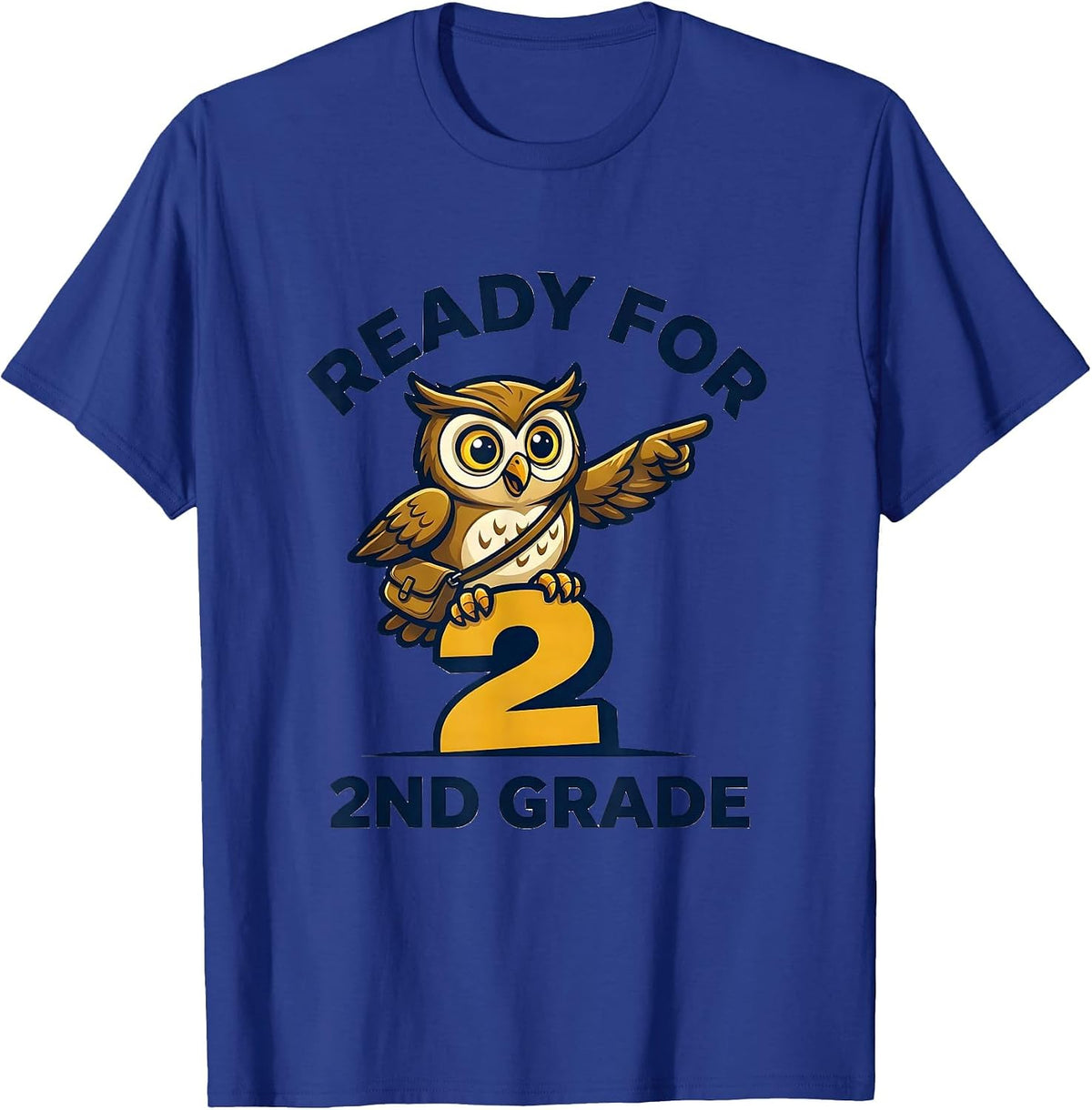 Ready For 2nd Grade Funny Kids Back To School First Day T-Shirt - Royal Blue
