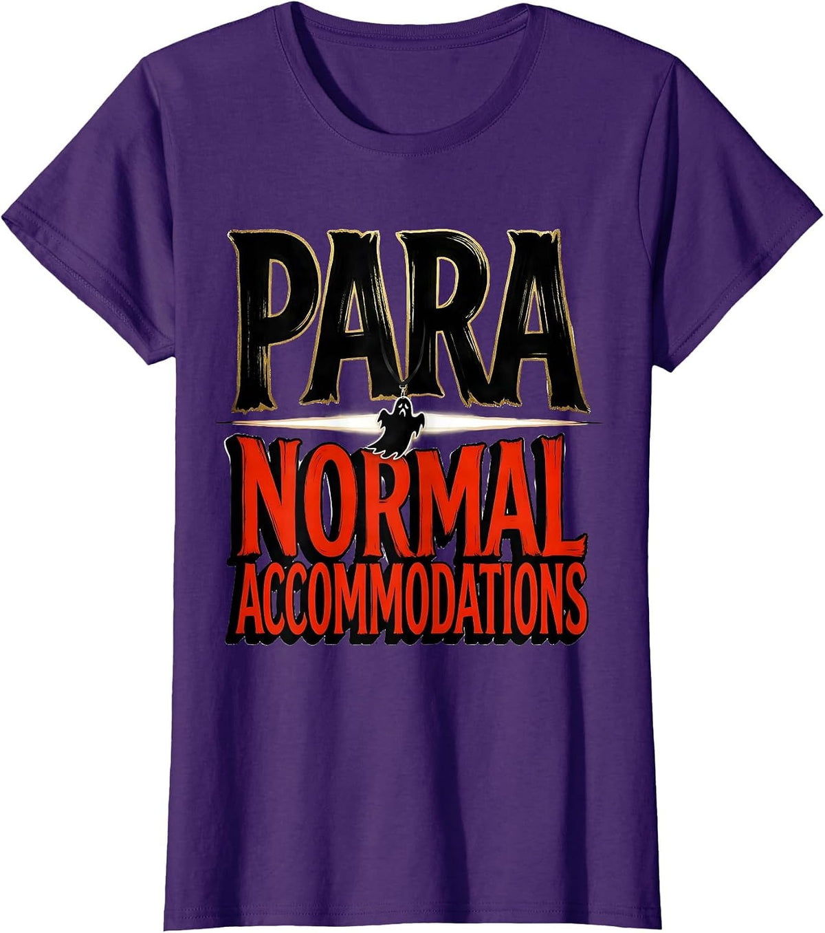 Women's Para Normal Accommodations Sign Painter Ghost Para Pro T-Shirt - Purple