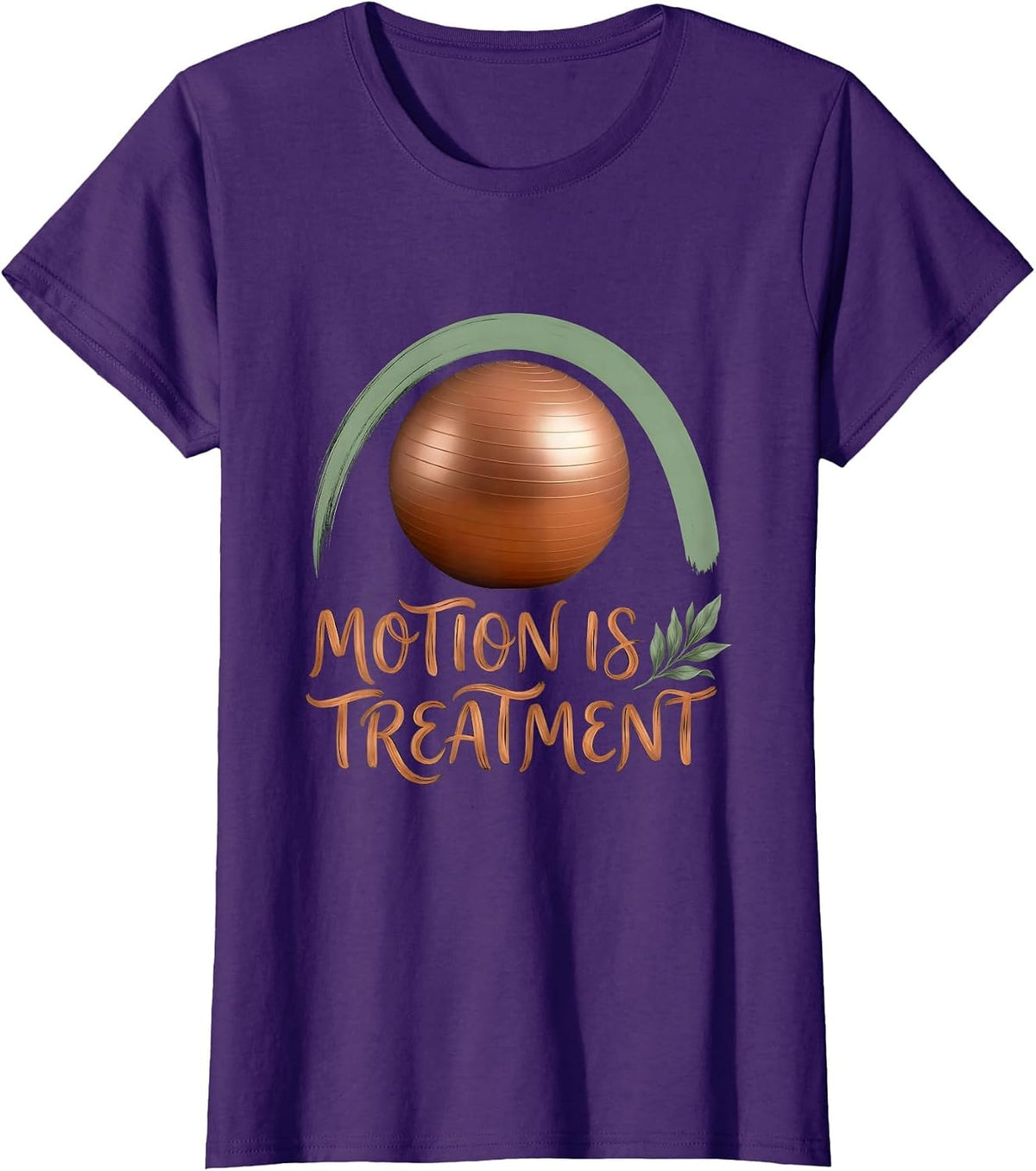 Motion Is Treatment Boho Physical Therapy PT Humor T-Shirt - Purple