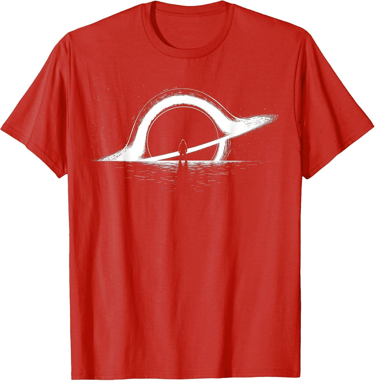 Black Hole Physics - Astrophysics Design Physic Graphic T-Shirt - Red