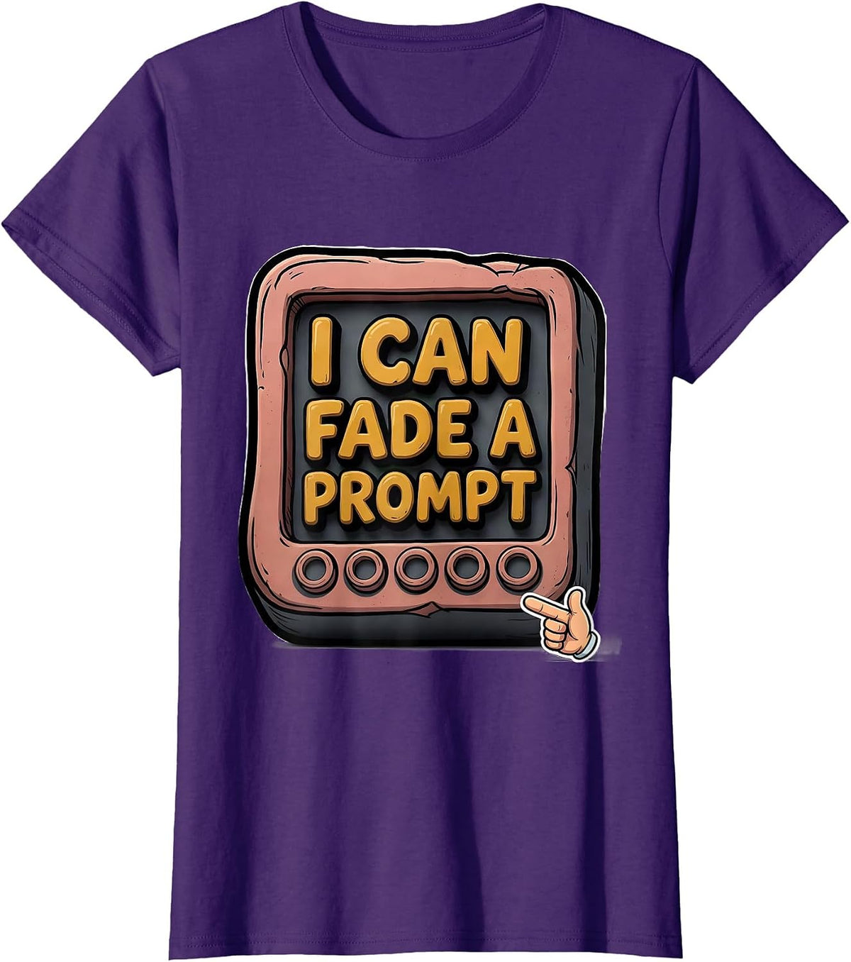 Women's I Can Fade A Prompt Funny Special Education Teacher SPED T-Shirt - Purple