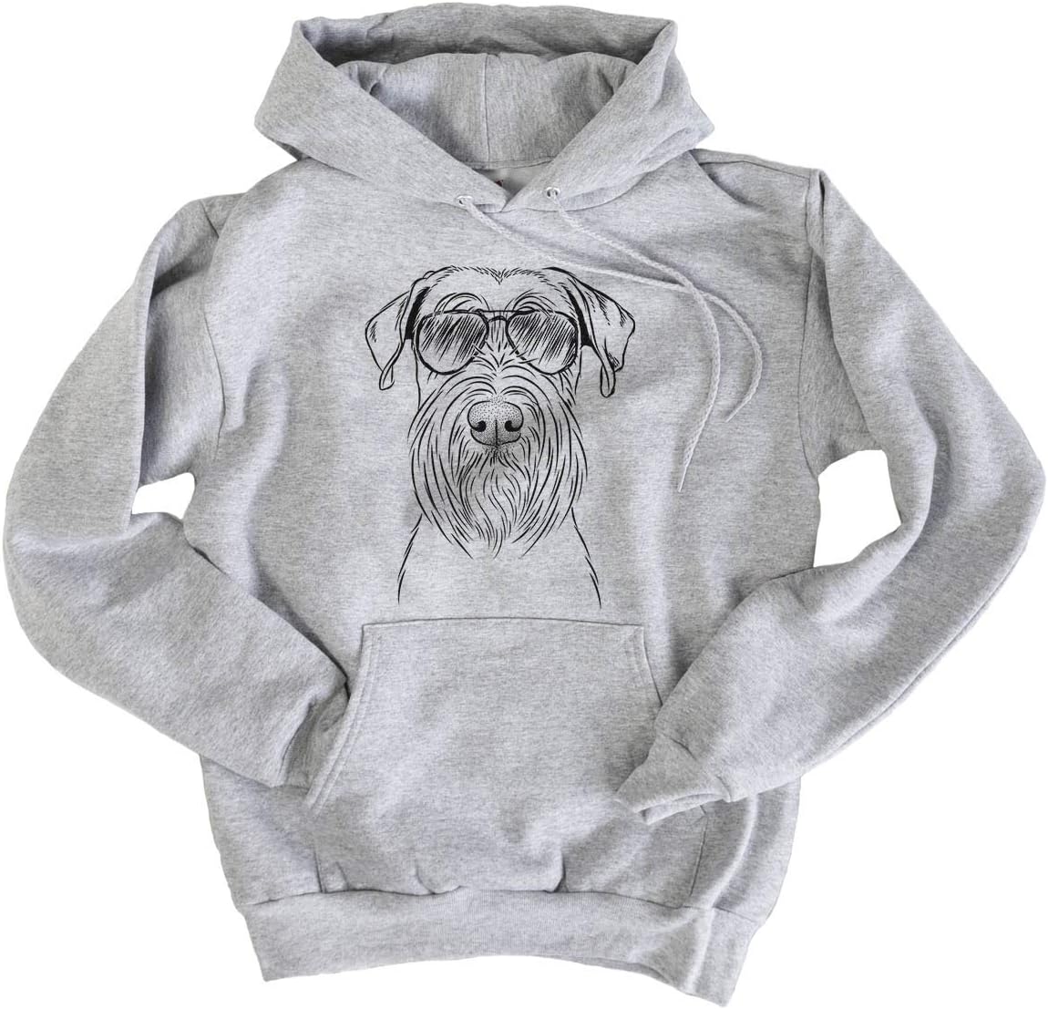 Aviator Milton the Schnauzer Dog Triblend T-Shirt - Pullover Hoodie Sweatshirt