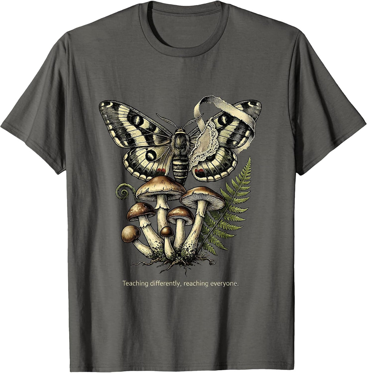 Teaching Differently Reaching Everyone Special Ed Tee T-Shirt - Asphalt Grey