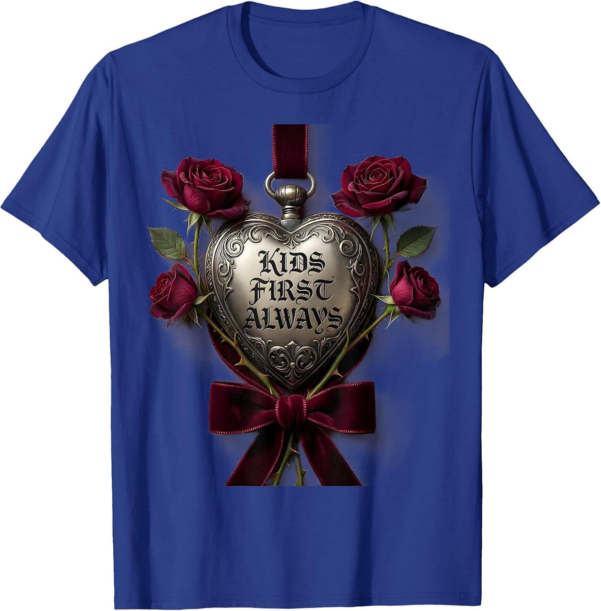Men's Kids First Always School Counselor Design T-Shirt - Royal Blue