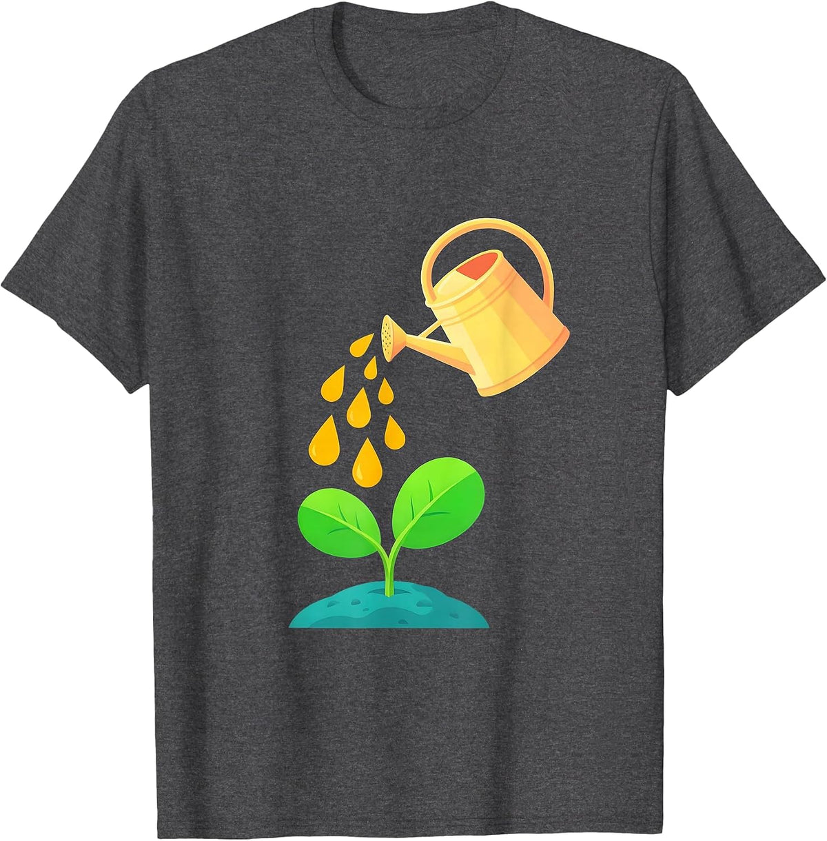 Men's Special Education Teacher Nurturing Growth Gift T-Shirt - Dark Heather Grey