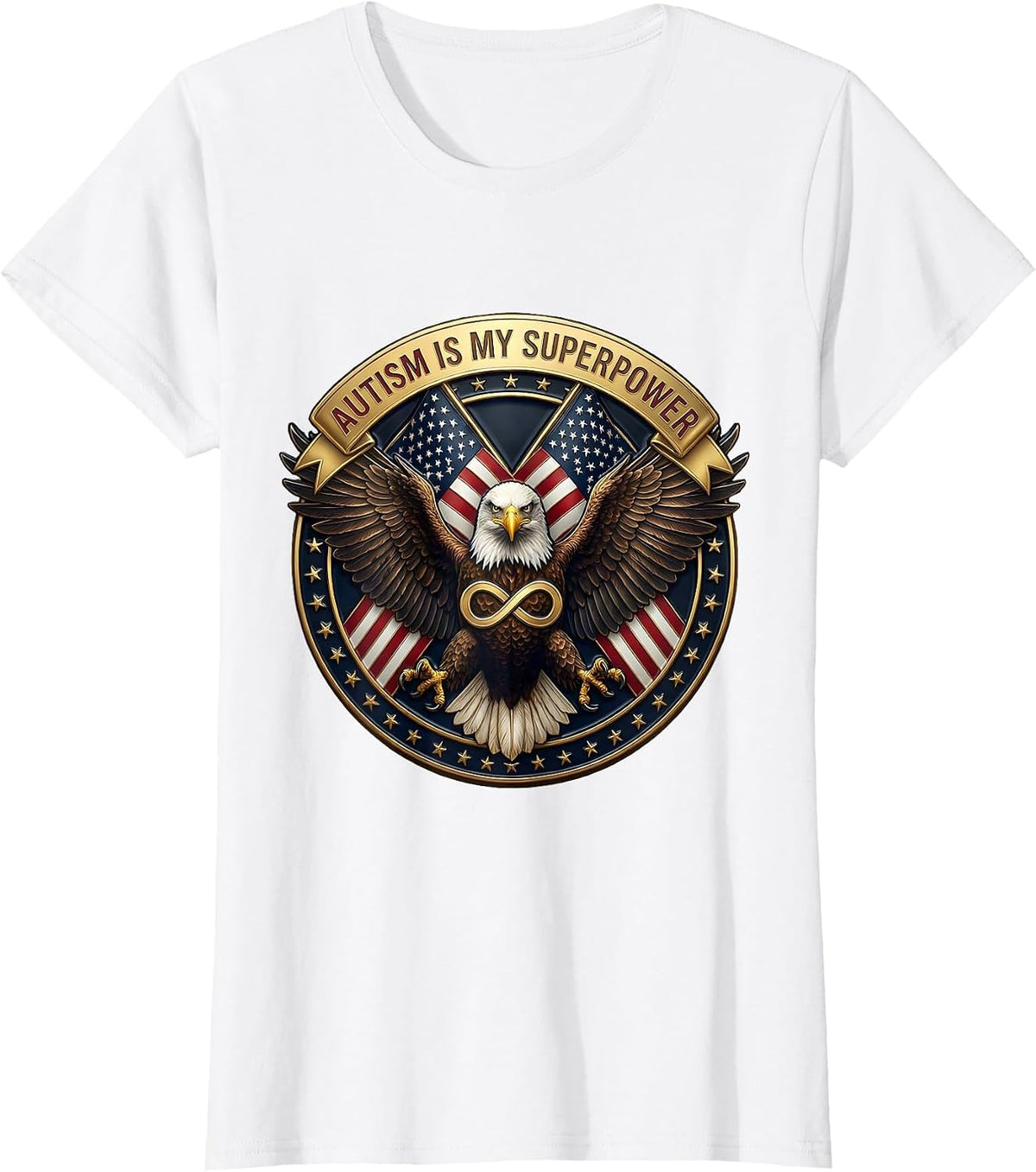 Autism Is My Superpower Awareness Design T-Shirt - White
