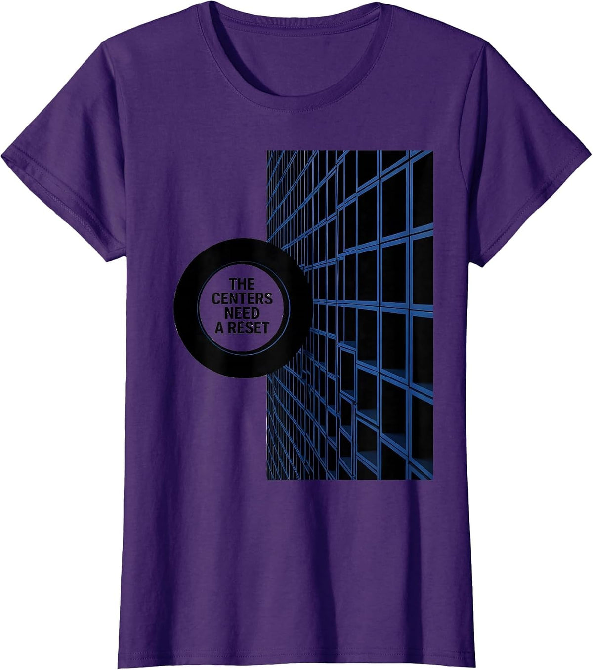 Women's The Centers Need A Reset Funny Teacher Humor Gift T-Shirt - Purple