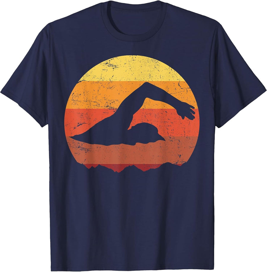 Swimming T-Shirt - Navy Blue