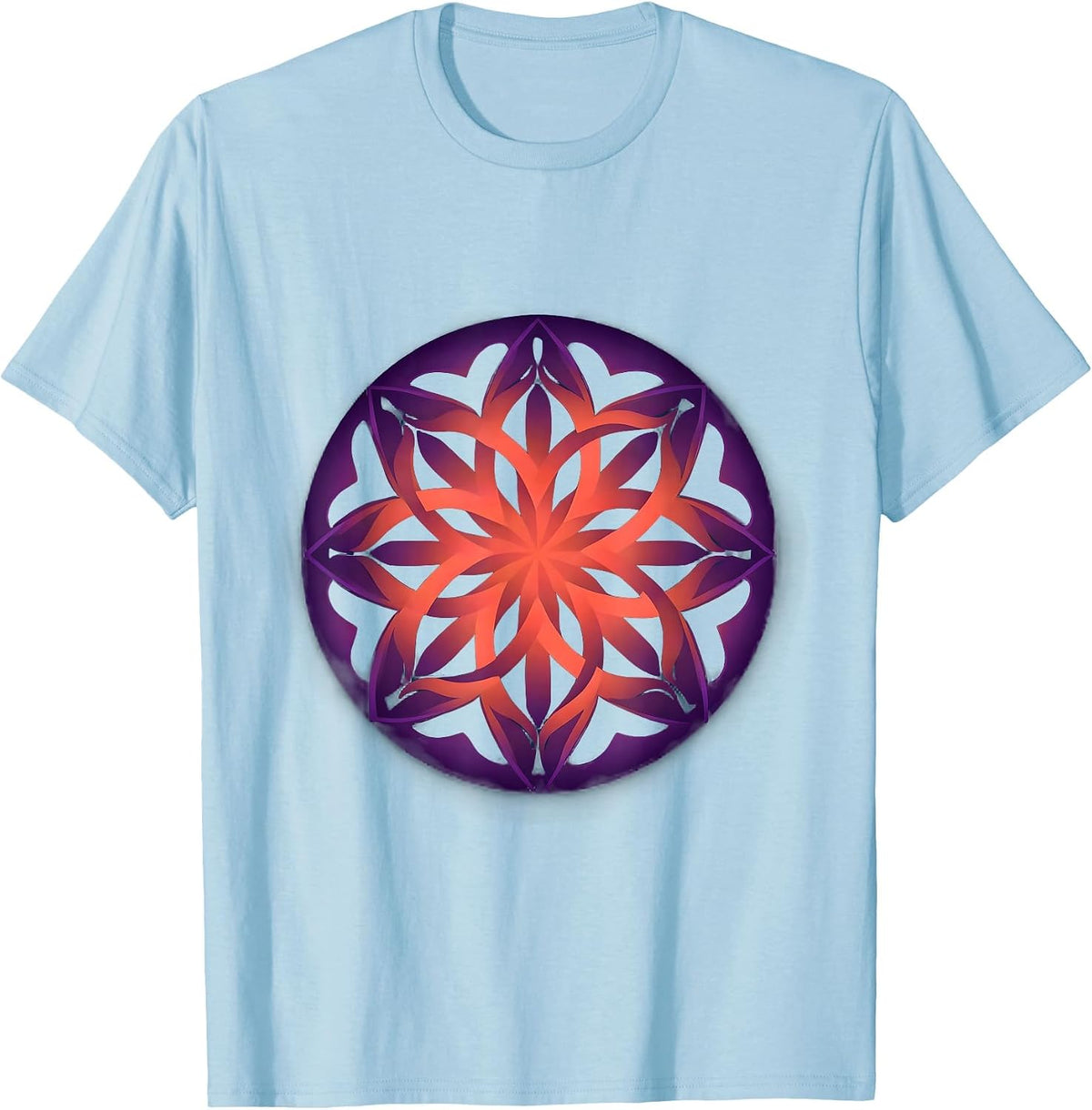 Dyslexia Awareness Kaleidoscope Letter Art T-Shirt - Baby Blue