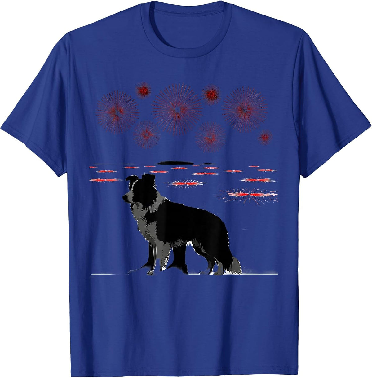 Dog Dad Patriotic Flag Breed Pride 4th of July T-Shirt - Royal Blue