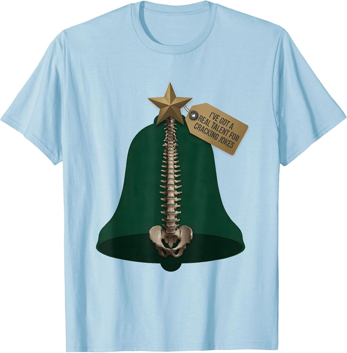 Men's I've Got A Real Talent For Cracking Jokes Funny Chiropractor T-Shirt - Baby Blue