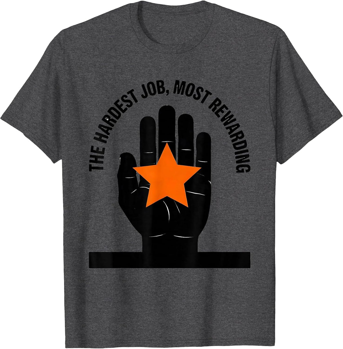 The Hardest Job Most Rewarding Special Ed Teacher T-Shirt - Dark Heather Grey