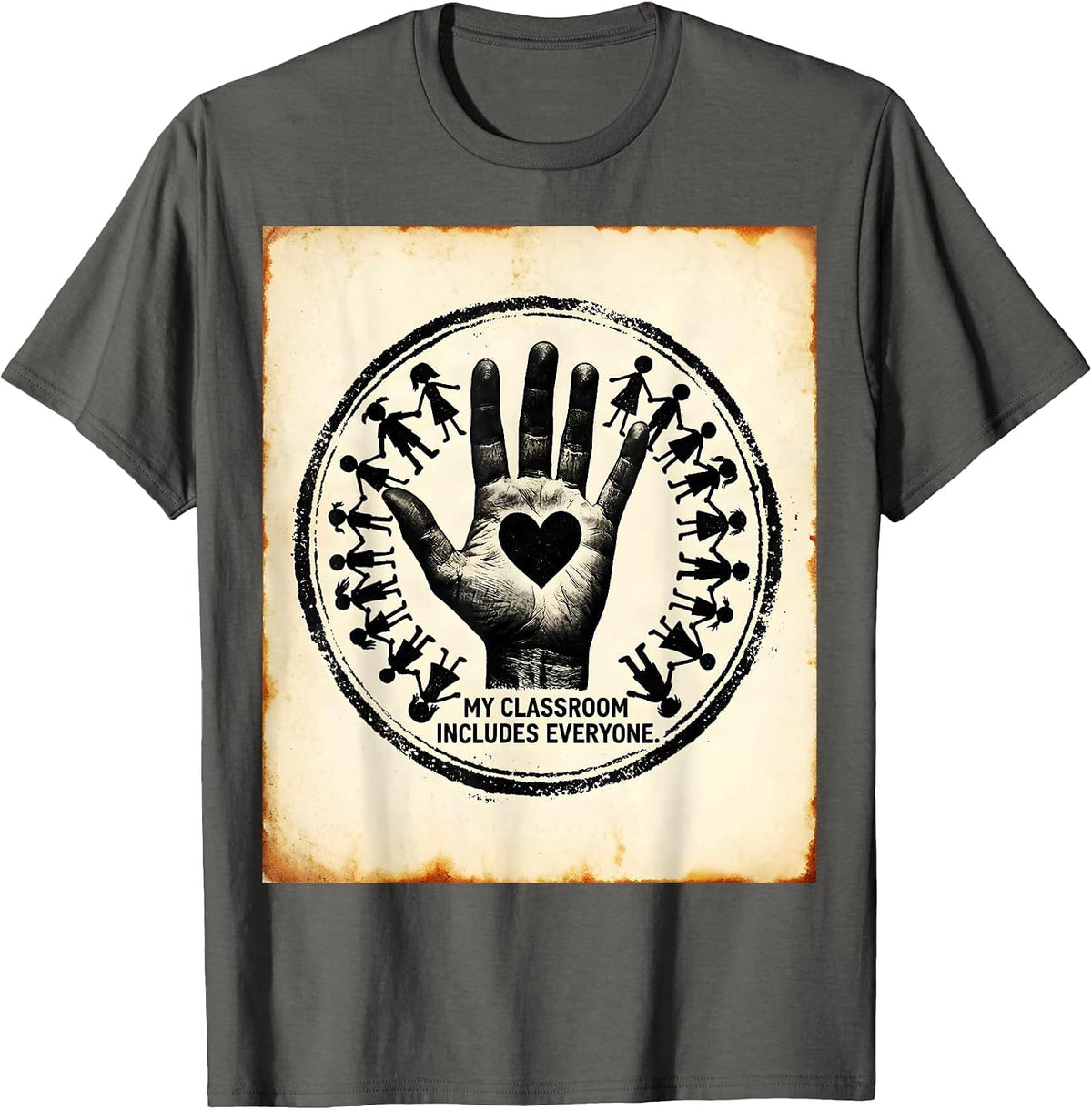 My Classroom Includes Everyone Sped Teacher T-Shirt - Asphalt Grey