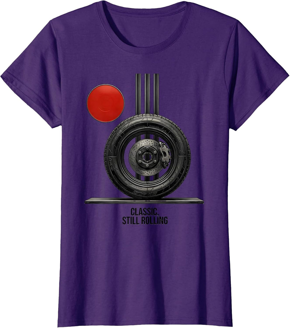 Women's Classic, Still Rolling Swiss International Vintage Muscle T-Shirt - Purple