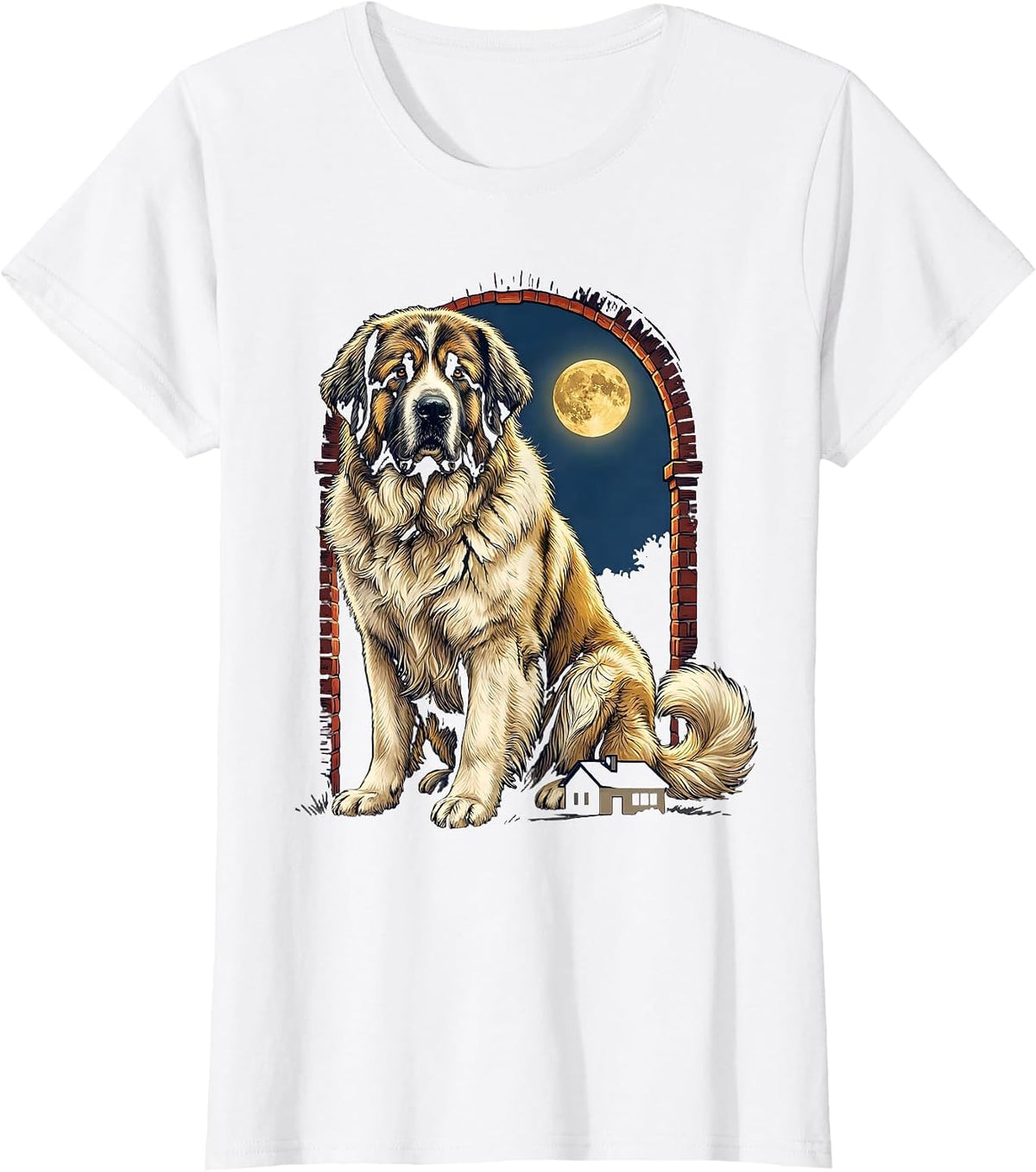 Great Pyrenees Dog Breed Sign Painter Humor T-Shirt - White