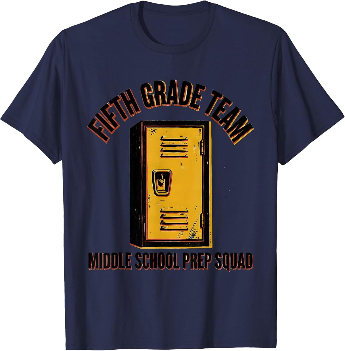 Men's Fifth Grade Team Middle School Prep Squad Teacher T-Shirt - Navy Blue