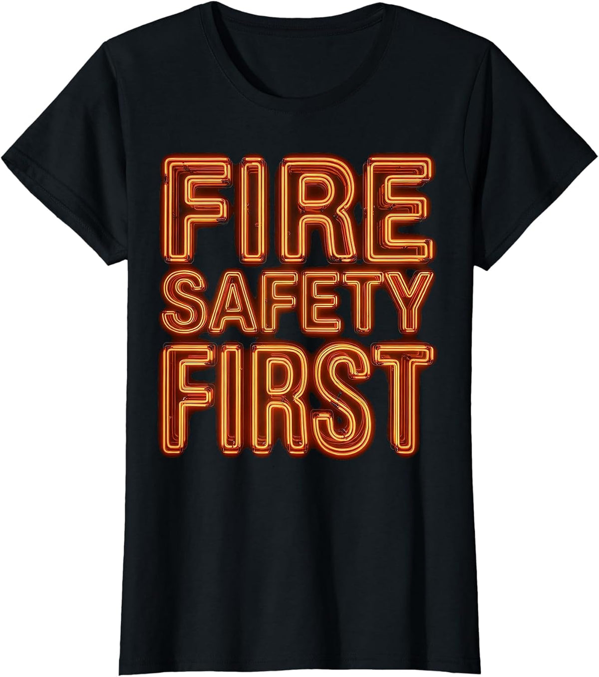 Fire Safety First Fire Resistant Men's Design T-Shirt - Black
