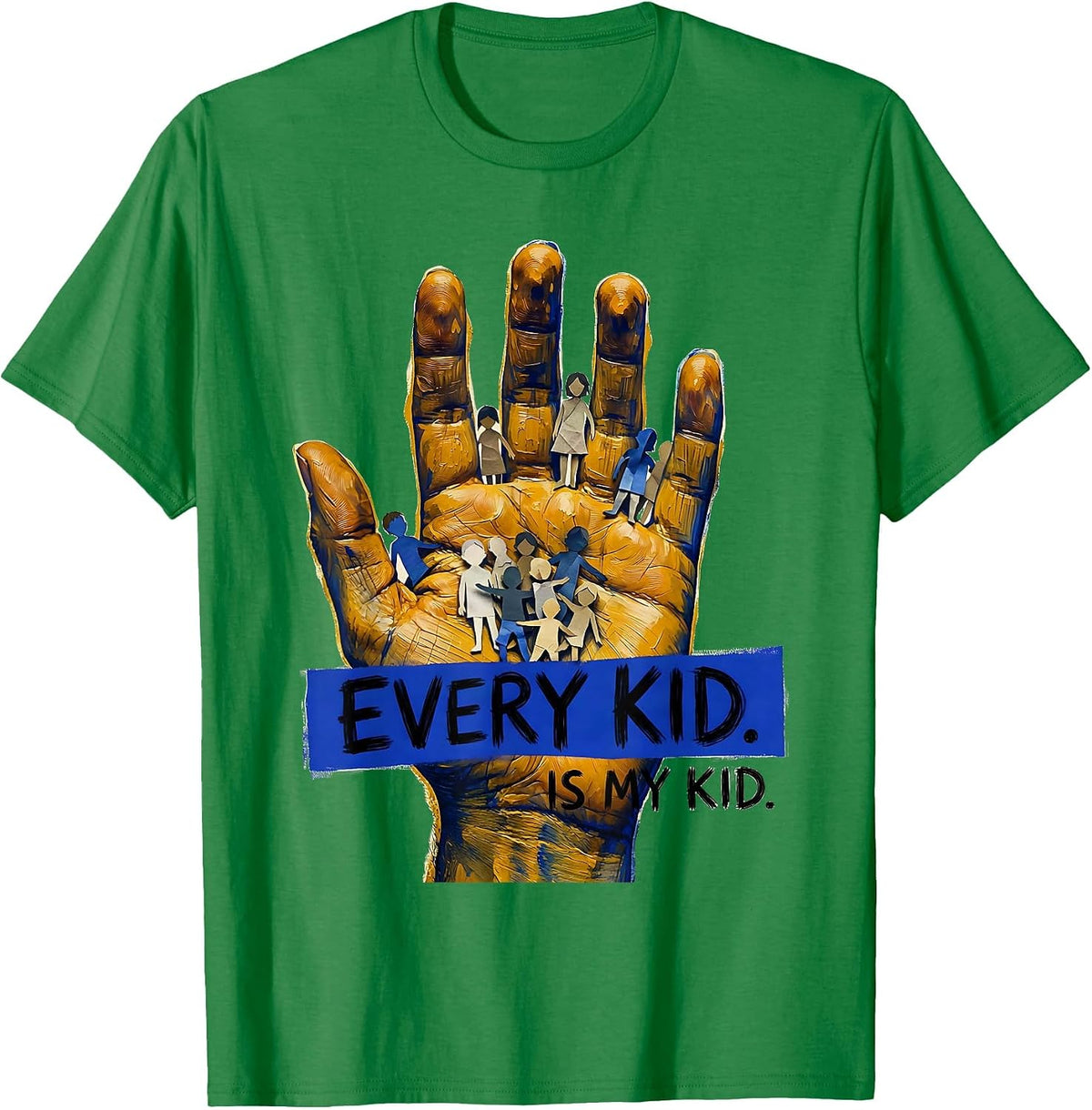 Men's Every Kid Is My Kid Special Education Teacher T-Shirt - Kelly Green