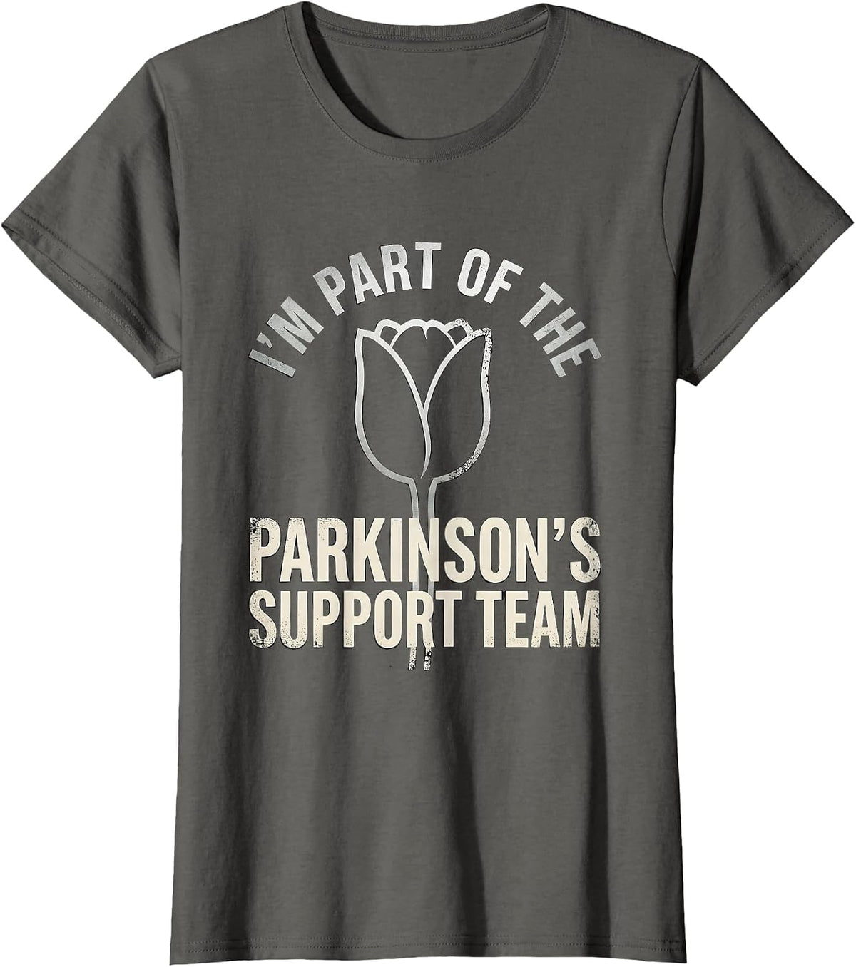 Women's I'm Part of the Parkinson's Support Team Support Squad T-Shirt - Asphalt Grey