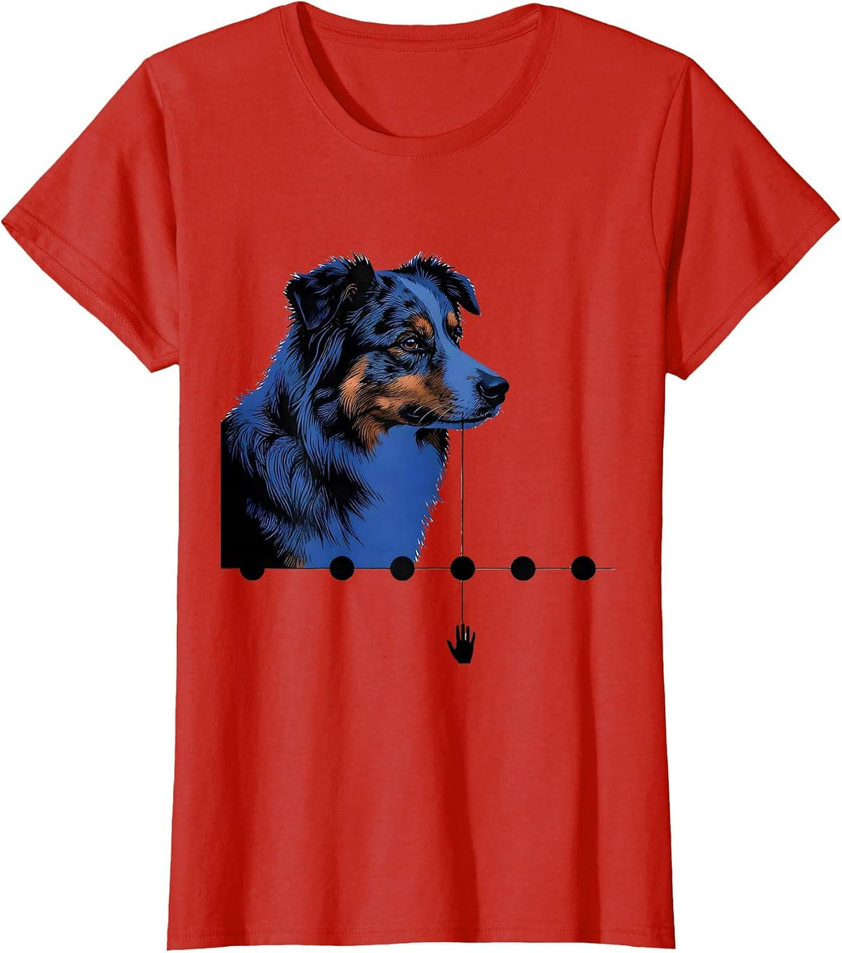 Australian Shepherd Dog Mom Mini Aussie Owner Humor T-Shirt - Red