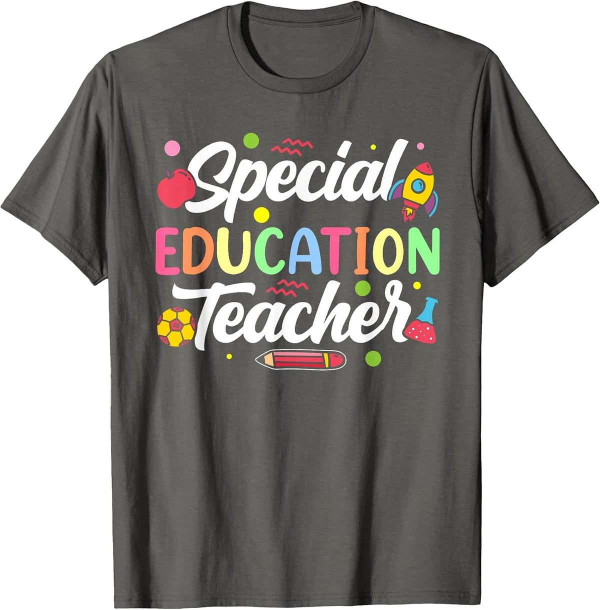 Special Education Teacher Special Education Profession T-Shirt - Asphalt Grey